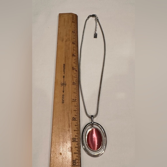 Liz & Co. Pink & Silver Necklace - Picture 2 of 3